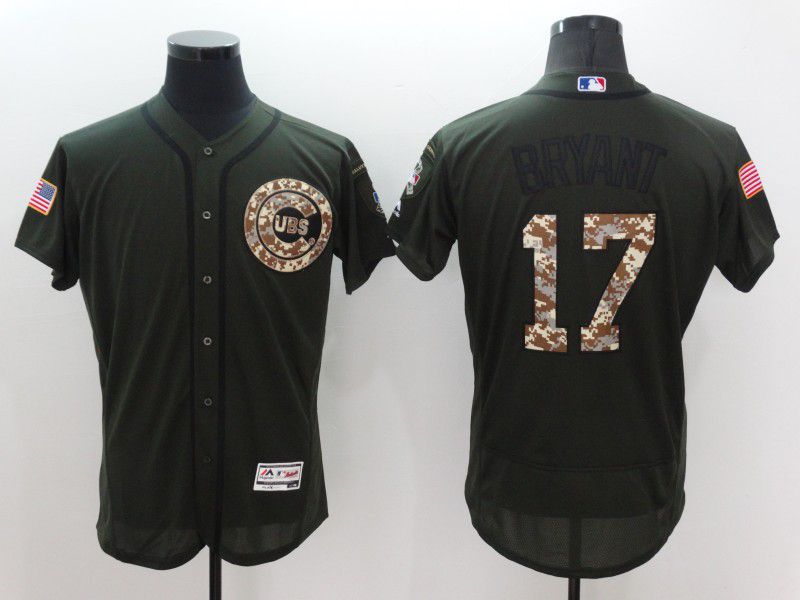 Men Chicago Cubs #17 Bryant Green Elite 2021 MLB Jerseys->chicago cubs->MLB Jersey